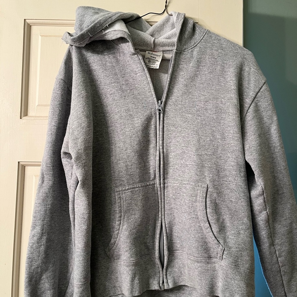 Hanes Gray Zip-Up Hoodie